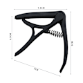 Miniatyrbillede 2 af 5: Guitar Capo i zinklegering til akustiske guitarer Sort