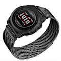 Miniatyrbild 3 av 4: Snabbkoppling Milanese Metal Watch Strap för Garmin Fenix 7X Pro/Fenix 58 Svart 26 mm