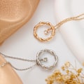 Miniatyrbild 2 av 3: Twisted Drop Pendant Halsband Silver