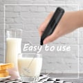 Miniatyrbild 2 av 10: Handhållen elektrisk mjölkskummare med batteridrift
