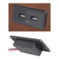 Miniatyrbild 6 av 6: Billaddare Laddpanel med 2 USB-Uttag