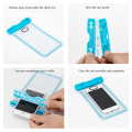 Miniatyrbild 7 av 8: Vattentät mobilväska för smartphone - universal - blå 2-pack
