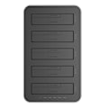 Miniatyrbild 4 av 4: Orico dockningsstation för 2,5" / 3,5" HDD / SSD, 5Gbps, USB-C till USB-C/A med kloningsfunktion (svart)