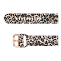 Pikkukuva 3 / 3: Silikoniranneke Samsung Galaxy Watchille Ruskea leopardiprintti 22 mm