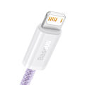 Miniatyrbild 4 av 7: Baseus dynamisk kabel USB till Lightning, 2,4A, 1m (lila)