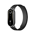Miniatyrbillede 4 af 4: Læderrem til Xiaomi Band 8/9 - Magnetisk Sort