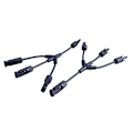 Miniatyrbillede 1 af 3: MC4Y Branch Connector - 1000V-30A - Sort