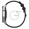 Miniatyrbillede 3 af 4: Silikone urrem 22mm til Huawei Watch GT4 Sort