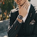 Miniatyrbillede 6 af 6: Urrem i rustfrit stål til Samsung Galaxy Watch 7 Ultra 47MM Sliver + Guld