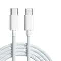 2-pack 1,5 m USB C till C-kabel White White