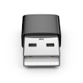 Miniatyrbillede 1 af 7: INF USB-A (han) til USB-C (hun) adapter Sort