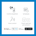 Miniatyrbild 3 av 9: WiFi Smart LED E27 60W 806lm Varm-kallvit 1-pack