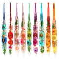 Miniatyrbild 1 av 8: Resin Floral Crochet Hook Set 9-Piece — Extended Solid Aluminum Single-Head Hooks, Multicolor
