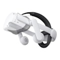 Miniatyrbillede 3 af 4: Comfort Audio Head Strap Kiwi Design QA01 til Meta Quest 2 White