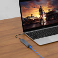 Miniatyrbild 6 av 7: INF 8 portars USB-C hub med USB, UBC PD, HDMI, RJ45, minneskort Grå