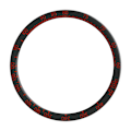 Miniatyrbild 1 av 3: Svart och röd ramring för Fenix 8 (51mm) - Färgstark utgåva