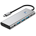Pikkukuva 1 / 4: 9-in-1 USB-C Hubi: 4K/60Hz - Äärimmäistä Arvoa ja Suorituskykyä