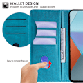 Miniatyrbillede 3 af 5: Flip Case til Redmi Note 14 4G - Lyseblå