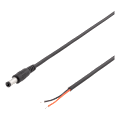 Miniatyrbild 3 av 3: 5.5x2.1mm DC to open ended wire, 2m, 20AWG, black