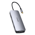 Pikkukuva 1 / 2: HUB 8in1 MOKiN USB-C VGA+2xHDMI (hopea)