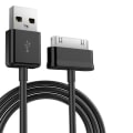 Miniatyrbillede 1 af 6: INF 30 pin USB-kabel / ladekabel til datasynkronisering Samsung P1000 Sort 1 m