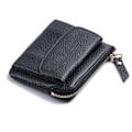 Miniatyrbillede 4 af 4: Blocking Slim Wallet til mænd, ægte læder minimalistisk tegnebog Kvinders Sort