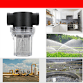 Miniatyrbild 3 av 3: Inline vattenfilter med 3/4" invändig gänga 20 Mesh