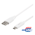Miniatyrbild 1 av 3: USB-C to USB-A cable, 1.5m, 3A, USB 2.0, white