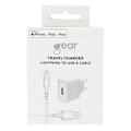 Miniatyrbild 2 av 2: Laddare 220V 1xUSB 1A Vit Lightning Kabel 1m MFI
