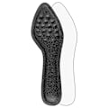 Miniatyrbillede 1 af 4: Læder indlægssåler - PU læder spids tå design Sort