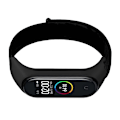 Miniatyrbillede 3 af 5: Nylon urrem til Xiaomi Mi Band 3/4/5/6/7 Sort