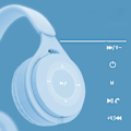Miniatyrbillede 2 af 3: Moon White Bluetooth Headset Y08 - Foldbar & Kreativ