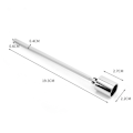 Miniatyrbillede 2 af 5: Candle Snuffer Rustfrit stål stearinlysslukkerpind Sølv