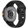 Miniatyrbillede 3 af 5: Stilfuld silikonerem til Galaxy Watch8 & Watch Ultra2 Sort