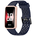 Miniatyrbillede 3 af 4: Udskiftningsrem til Huawei Band 10/9/8 - åndbart design med huller Blå