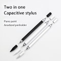 Miniatyrbillede 7 af 11: 2 i 1 Stylus pen med skrivefunktion sort