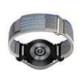 Miniatyrbild 1 av 3: Klockarmband i vävd nylon för Samsung Watch 4/5/6/7/FE Blå + Grå S