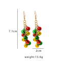 Miniatyrbillede 2 af 6: Jingle Bell, juleøreringe 1 par MultiColor