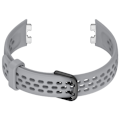 Pikkukuva 2 / 3: Vaihtoranneke Huawei Band 8/9:lle - Hengittävä silikoninen kellonhihna Harmaa