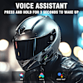Miniatyrbillede 6 af 9: Bluetooth-headset til motorcykelhjelm - Sort C6 blød mikrofon