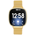 Miniatyrbillede 5 af 6: Urrem i rustfrit stål Fitbit Versa 3 / Versa 4 / Sense 2 Guld