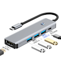 Pikkukuva 2 / 4: 5-in-1 USB-C Hubi: 4K60Hz, USB 3.0 ja kaksi USB 2.0 -porttia