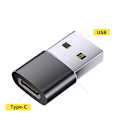 Miniatyrbild 2 av 4: 2-pack USB C till A-adapter (ensidig glöd), svart