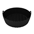 Miniatyrbillede 1 af 5: Silikoneskål til Air Fryer Sort 19 cm