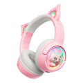 Miniatyrbillede 2 af 2: ONIKUMA B5 Gaming-headset (Pink)