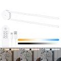 Miniatyrbillede 2 af 4: LED-væglampe med bevægelsessensor - Hvid, 106 cm, genopladelig