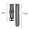 Miniatyrbillede 3 af 6: Urrem silikone Garmin Forerunner 945/935, Garmin Fenix 5 Grå
