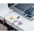 Miniatyrbillede 7 af 7: 3-Pack selvklæbende kabelbeholdere til skrivebord og væg Brun