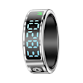Miniatyrbillede 1 af 11: Smart Ring: Din ultimative sundheds- og fitnesstracker Sølv 10