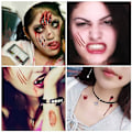 Pikkukuva 2 / 5: Haavatatuoinnit / väärennetyt tatuoinnit Halloween 11 arkkia